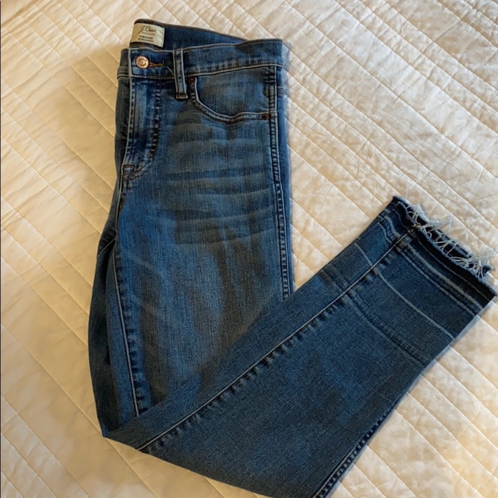 J Crew high rise Vintage Straight jeans